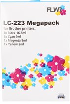 FLWR - Cartridges / Brother LC-223 Megapack / / Geschikt voor Brother