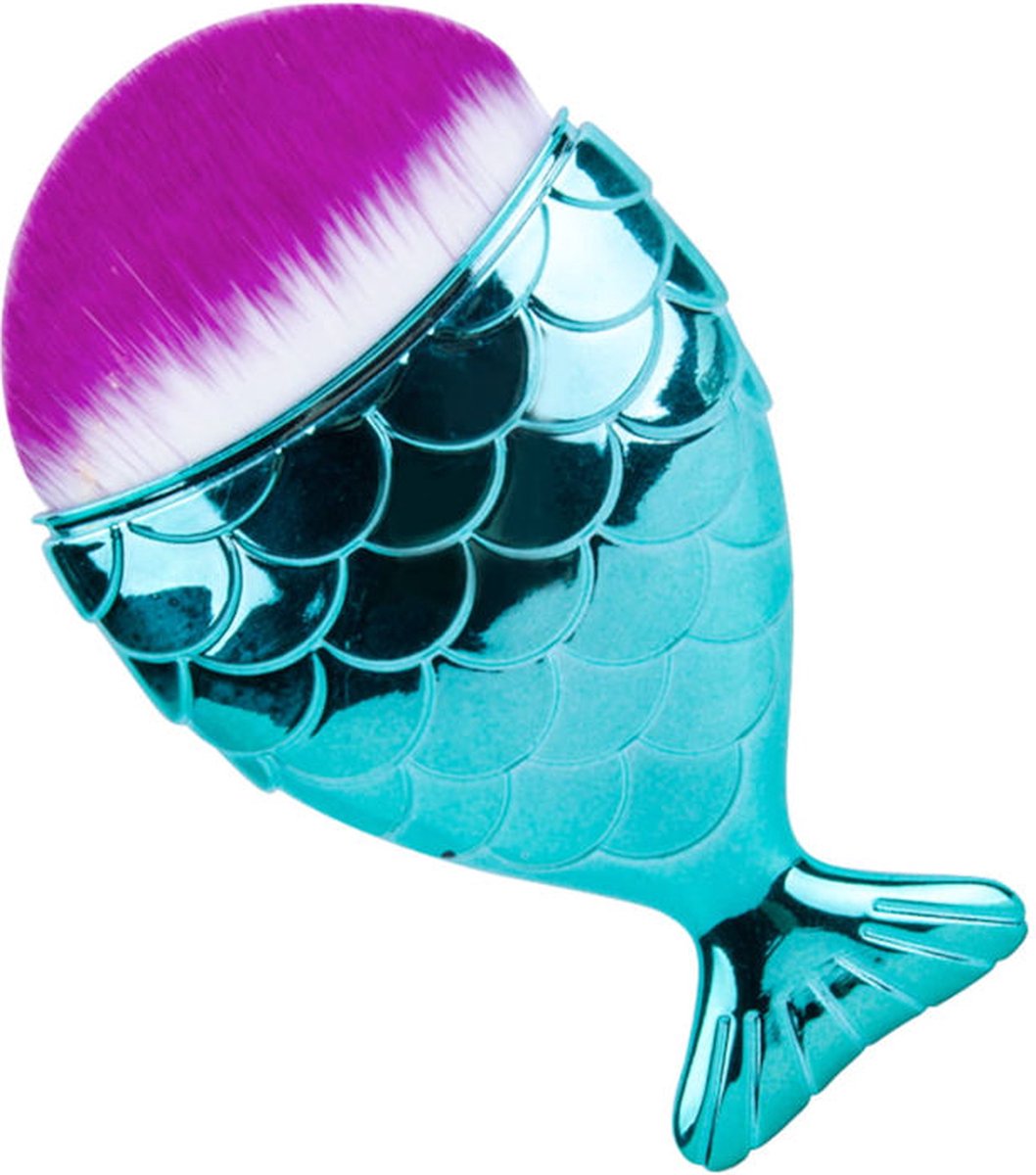 DRM Nail Dust Brush Mermaid - Aqua