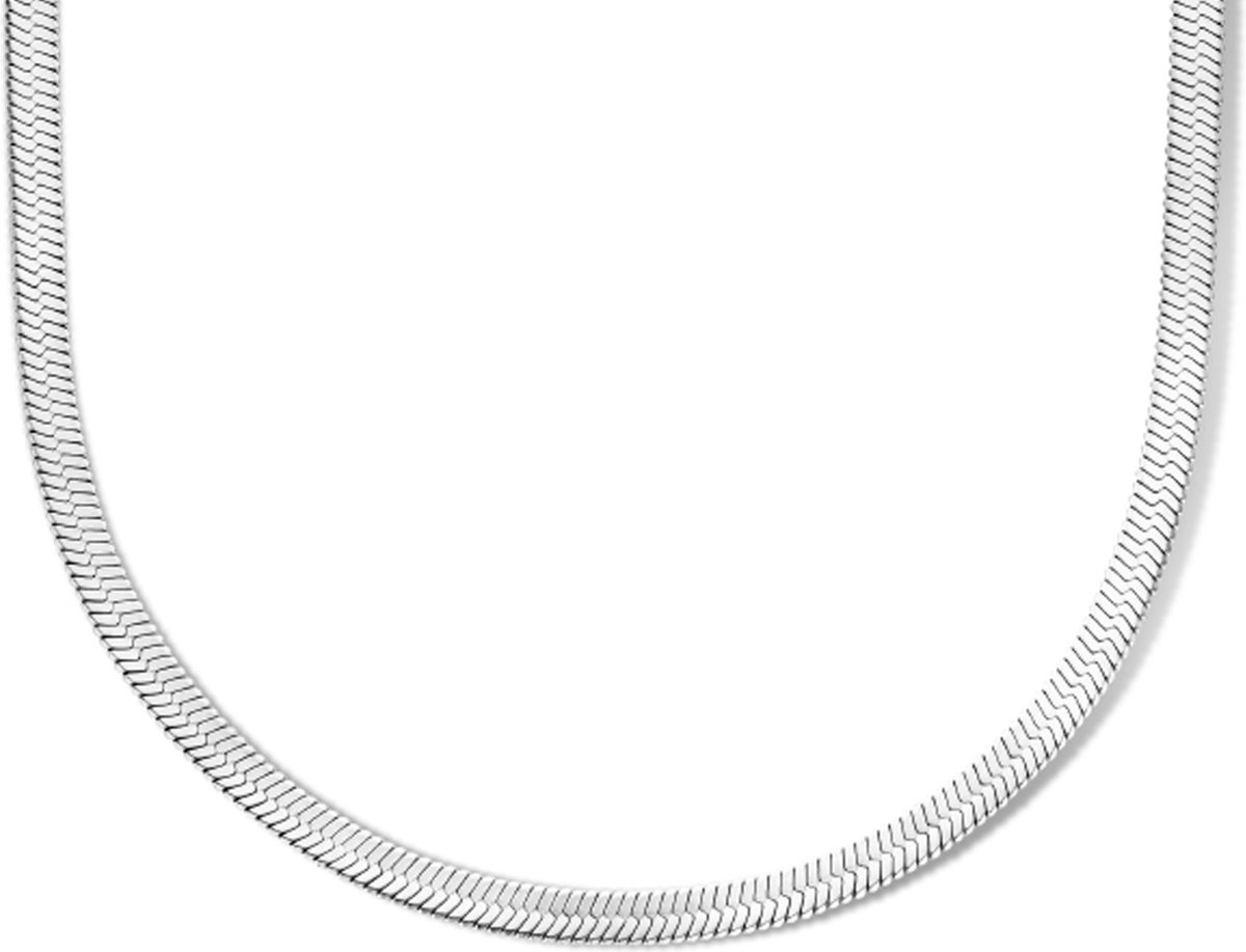 Collier Plat Gourmette 4,3 Mm 40 + 4 Cm