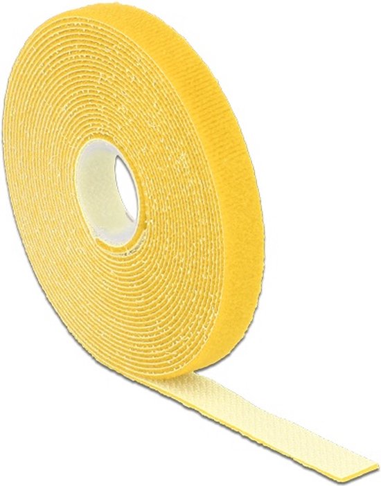 Foto: Klittenband rol 13mm geel 5 meter 