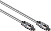 Digitale optische Toslink audio kabel - 6mm / zilver - 1 meter