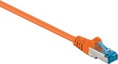S/FTP CAT6a 10 Gigabit netwerkkabel / oranje - LSZH - 1,5 meter