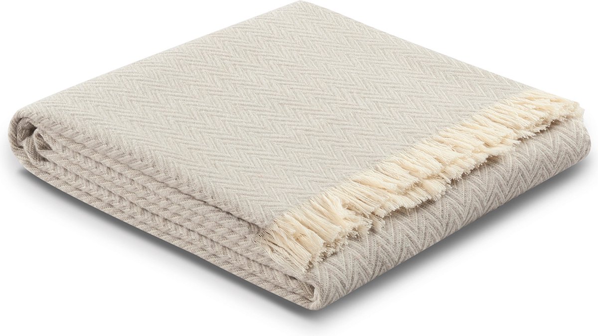 Biederlack Wohn- und Kuscheldecke Swinging Paisley beige günstig online