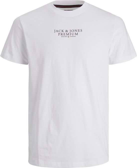 Jack & Jones T-shirt Jprbluarchie Ss Tee Crew Neck Noos 12217167 White Mannen Maat - L