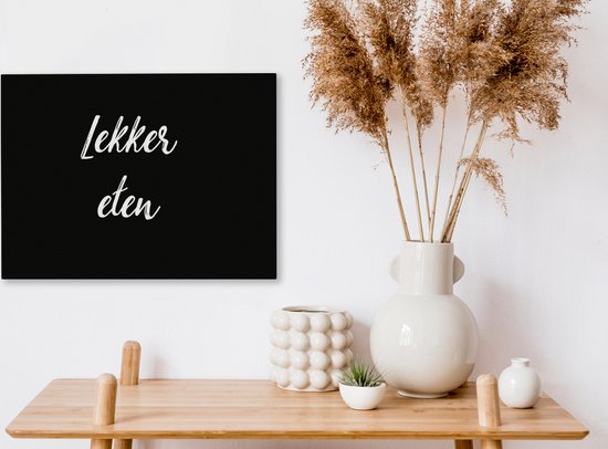 Peinture sur toile Citations - Nourriture - Dictons - Bonne nourriture - 40x30 cm - Décoration murale