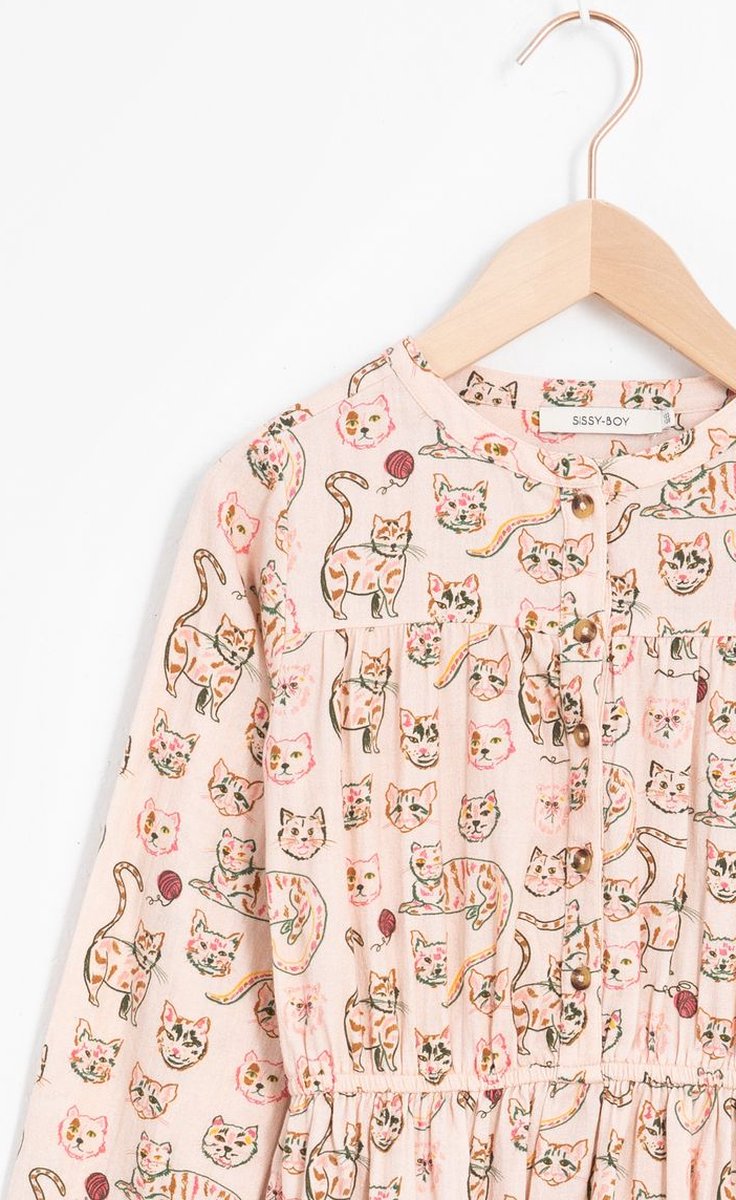 Sissy-Boy jurk met luipaardprint roze | wehkamp