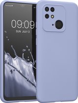 kwmobile telefoonhoesje geschikt voor Xiaomi Redmi 10C - Hoesje voor smartphone - Precisie camera uitsnede - TPU back cover in pastel-lavendel