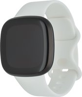 Bandje Voor Fitbit Versa 3 / Sense Sport Band - Wit - Maat: ML - Horlogebandje, Armband