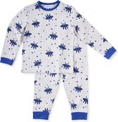 Little Label Pyjama Jongens Maat 146-152/12Y - grijs, blauw - Marsmannetjes - Pyjama Kind - Zachte BIO Katoen