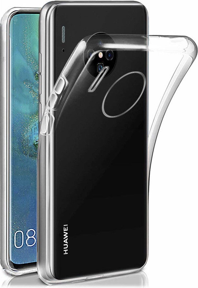 Shock Proof Case - Telefoonhoesje - Doorzichtig Hoesje voor Huawei Mate 30 Pro - Transparant Wit