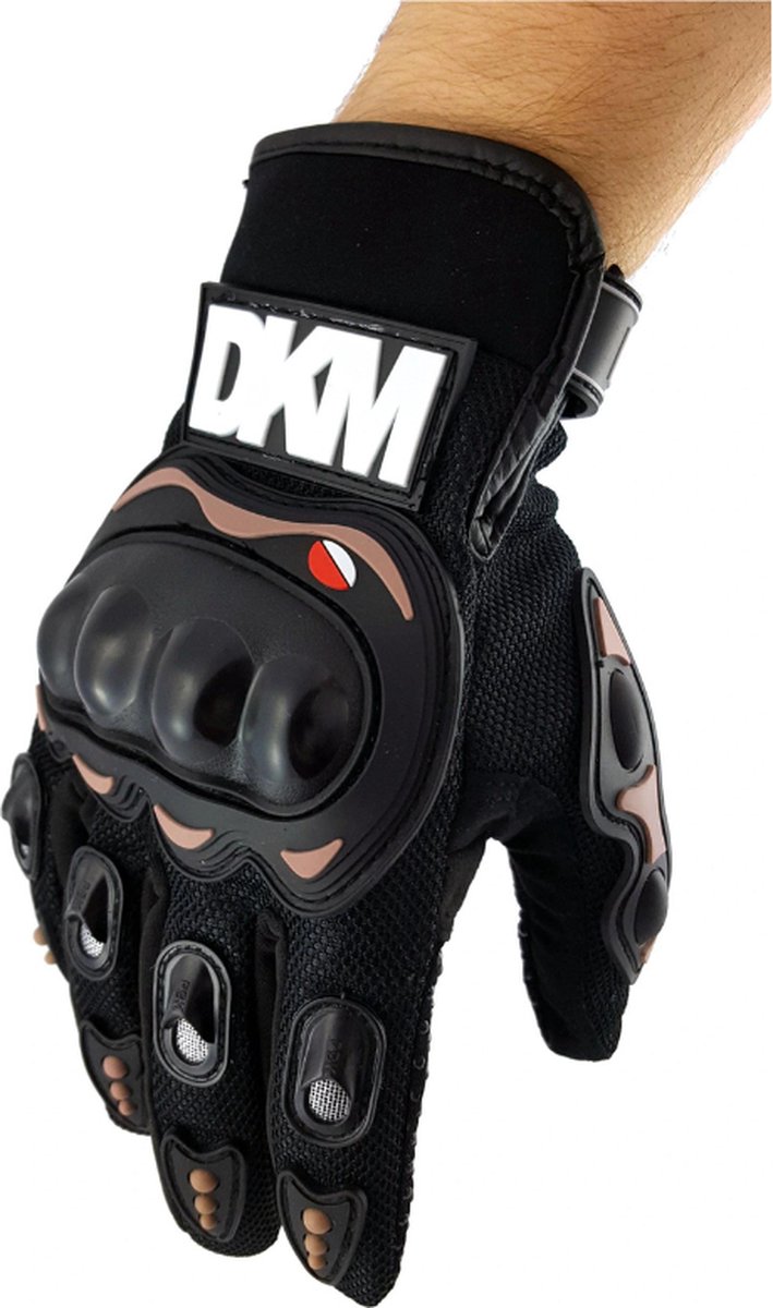 Motorhandschoenen - Maat M - Zwart - Ademend - Bescherming - Antislip - Motor Handschoenen Heren - Dames - Unisex - Scooter - Brommer handschoenen - Handschoenen