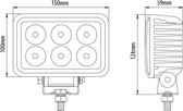 LED Werklamp 18 Watt / 1350 Lumen / 12-28V