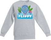 Flippy de dolfijn sweater grijs voor kinderen - unisex - dolfijnen trui - kinderkleding / kleding 134/146