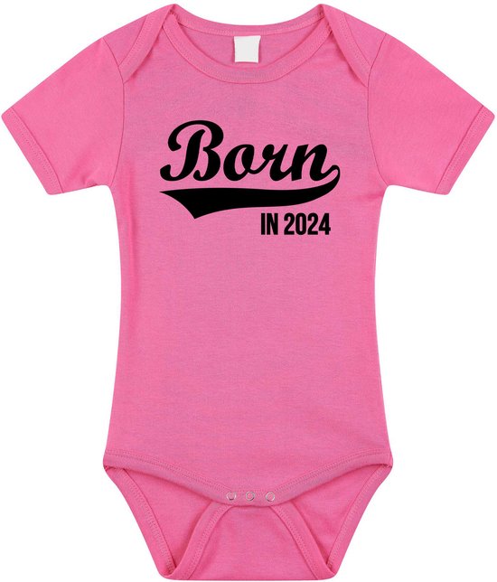 Born in 2024 tekst baby rompertje roze meisjes Kraamcadeau/... bol