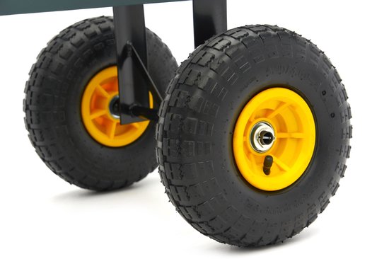 350 Kg Trekkar, Bolderwagen, Tuinkar Met Laadbak Inclusief Canvas Zak van Vorel — afbeelding 2