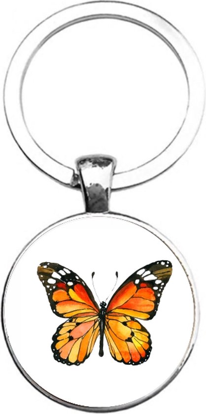 Sleutelhanger Glas - Vlinder