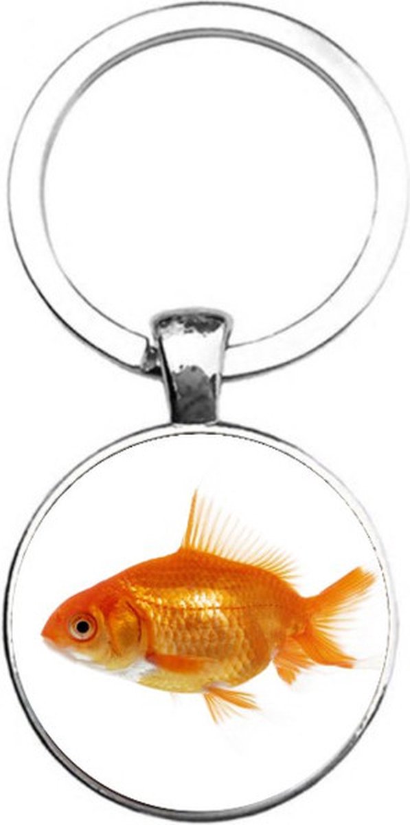 Sleutelhanger Glas - Goudvis