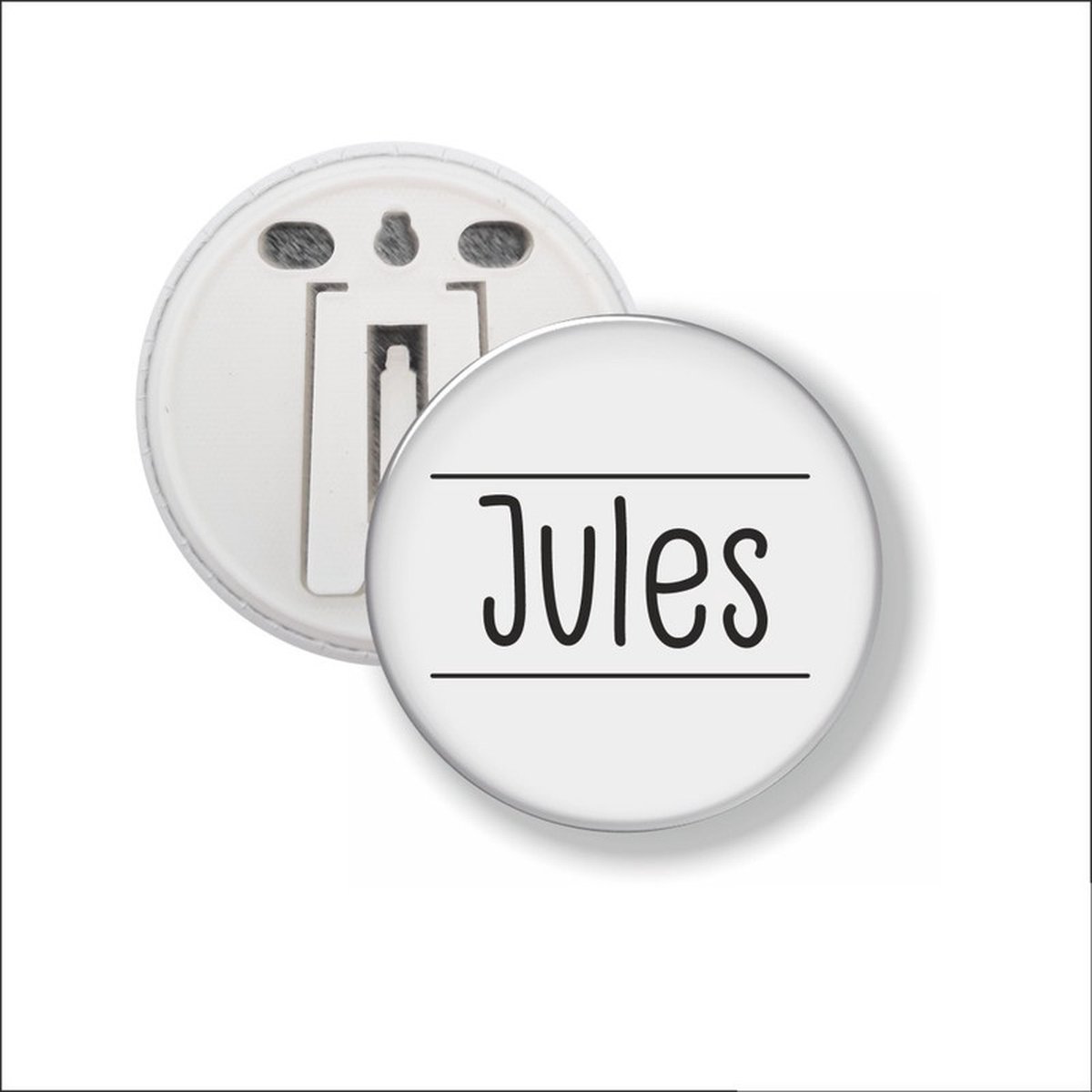 Button Met Clip 58 MM - Jules