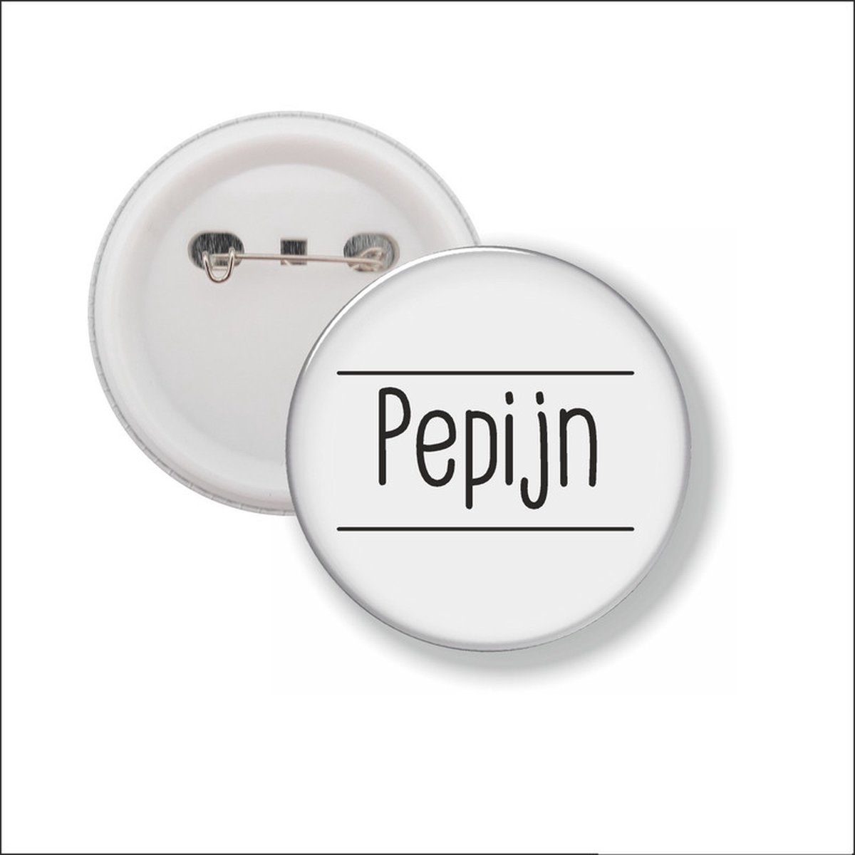 Button Met Speld 58 MM - Pepijn
