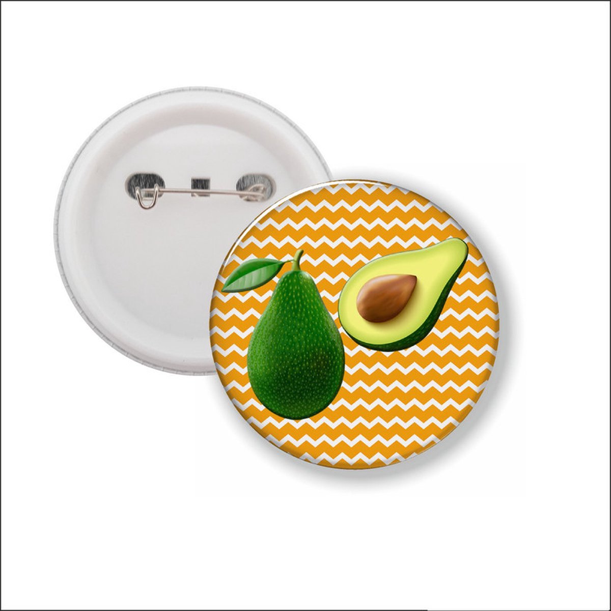 Button Met Speld - Advocado