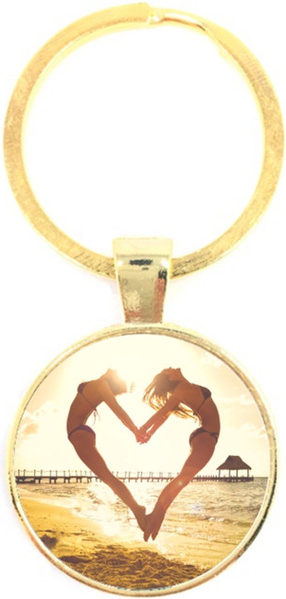 Sleutelhanger Glas - Liefde