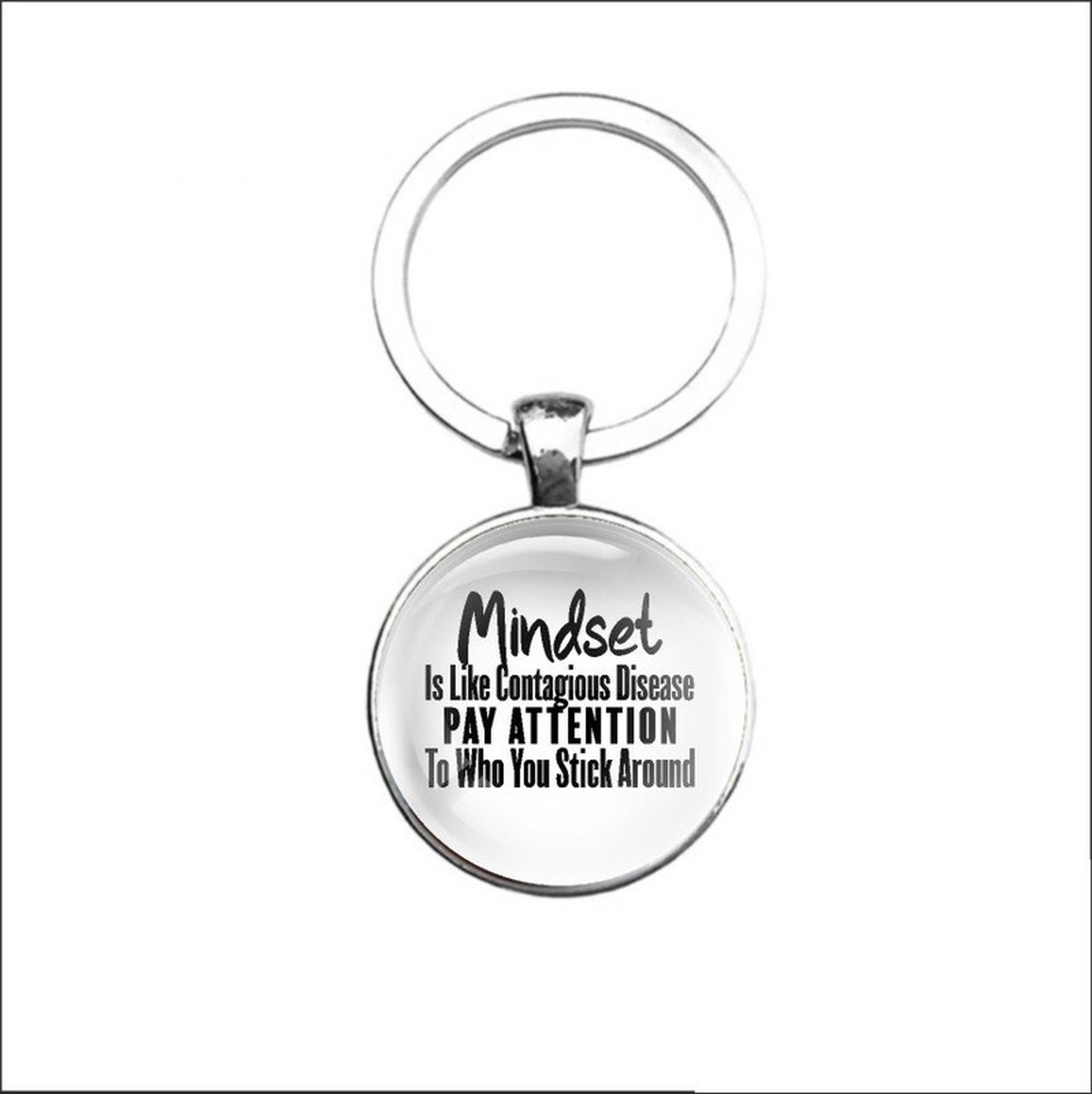 Sleutelhanger Glas - Mindset