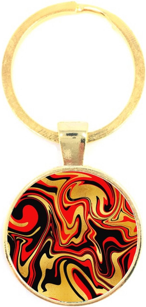 Sleutelhanger Glas - Marmer