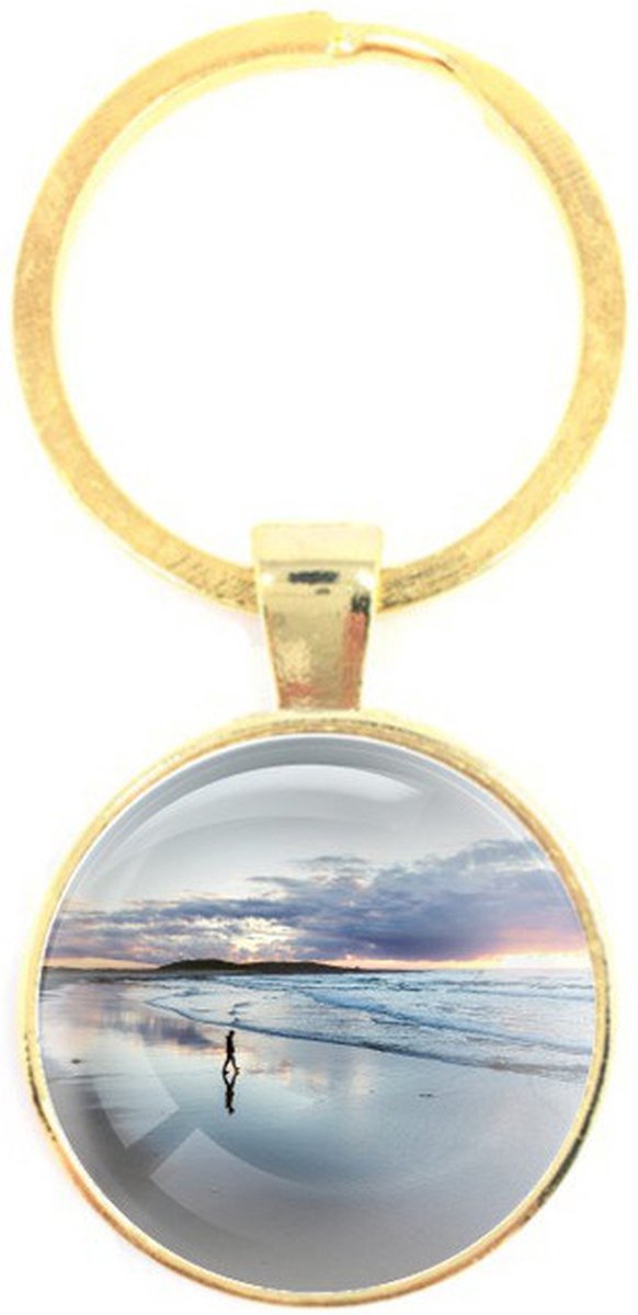 Sleutelhanger Glas - Strand