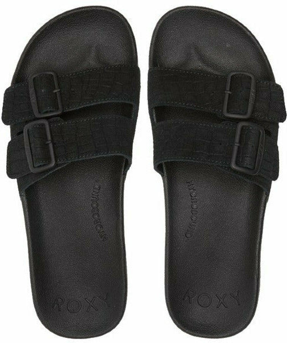 Roxy Slippy Nina Slippers - Black