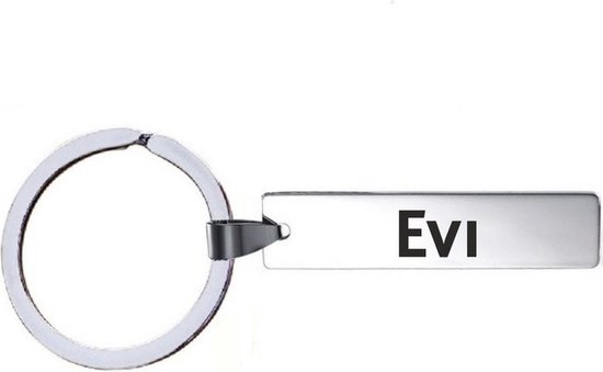 Sleutelhanger Met Naam - Evi - RVS | bol.com