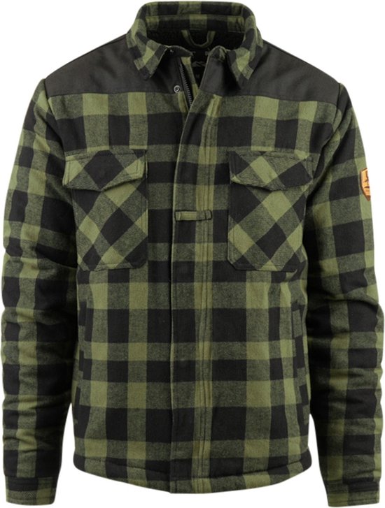 Fostex Garments - Lumberjack Sherpa jacket (kleur: Zwart/Olive / maat: XXXL)