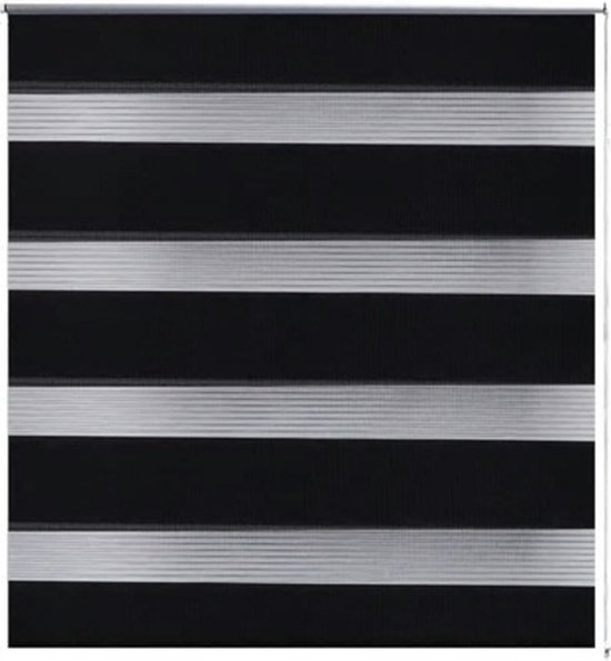VidaXL Store à enrouleur (vivant) Duo - 100 x 175 cm noir 240212