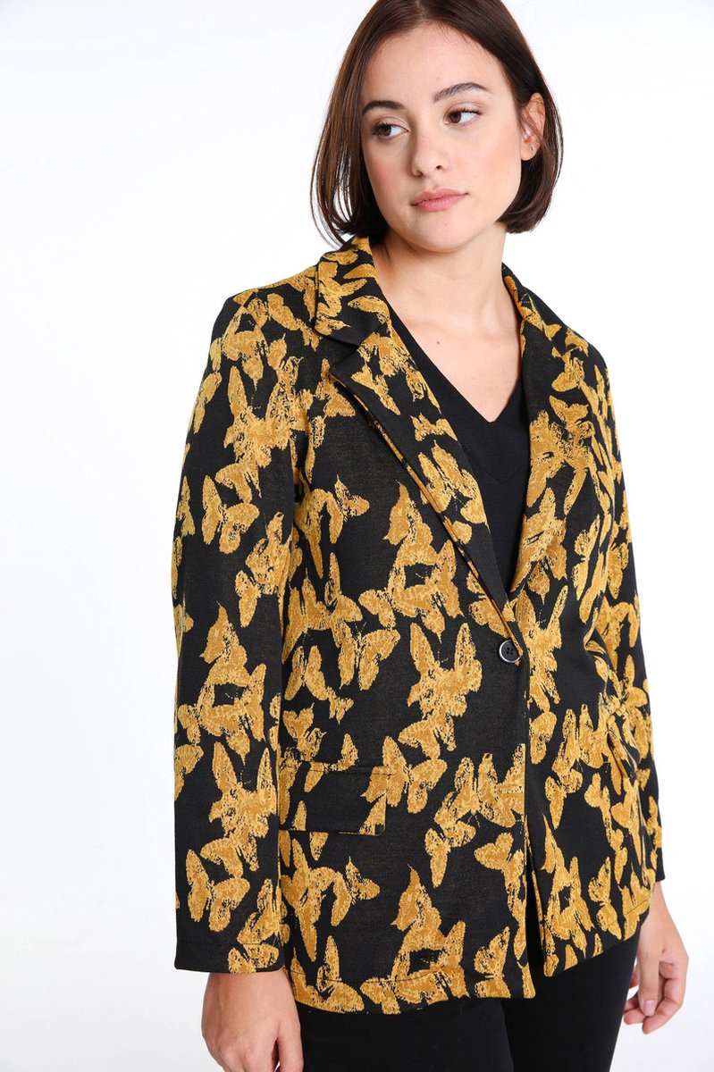 Cassis Halflange blazer met vlindermotief