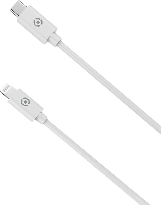 Celly Lightning/usb-c-kabel 2 Meter Pvc Wit