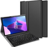 Cazy Lenovo Tab M10 Gen 3 hoes met toetsenbord - QWERTZ toetsenbord – Zwart