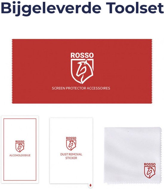 Tempered Glass Rosso Apple iPhone 14 Pro avec Plateau d'Installation