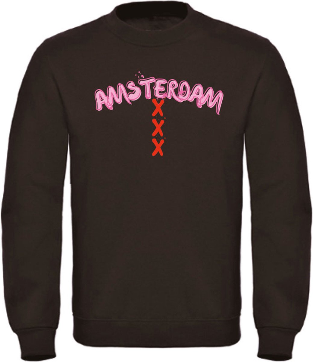 Sweater zwart XXL - Amsterdam - soBAD.