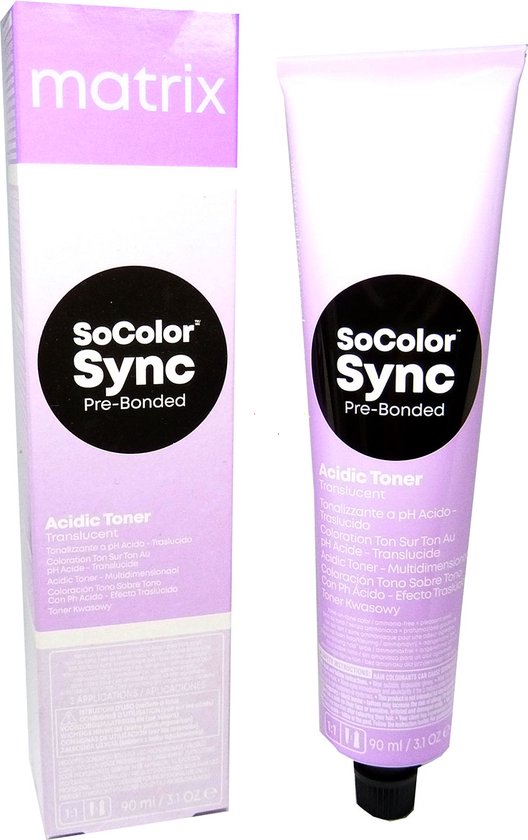 Matrix SoColor Pre-Bonded Acidic Toner Crème haar kleur zuur tint 90ml - 05A Brunette Ash / Brünette Asche