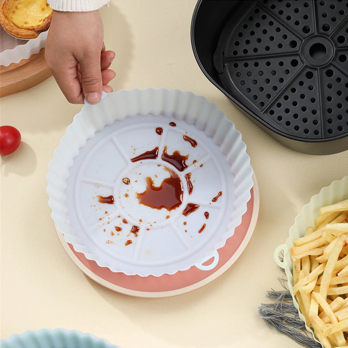 Multifunctionele Ovenschaal Geschikt Voor Airfryer - 100% Siliconen – Trends & Meer