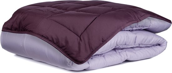 Dekbed Imprimée Sans Housse Lavable Sans Housse Toutes Saisons - Zelesta® Easybed - Violet & Lilas - 160x220cm