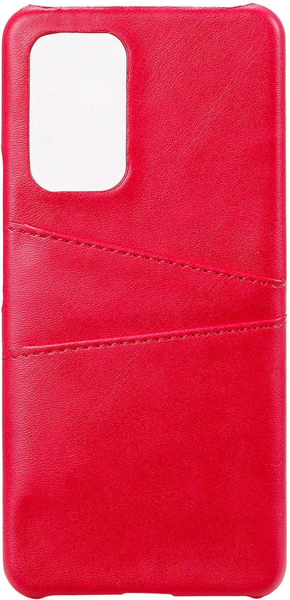 Shop4 - Samsung Galaxy A73 5G Hoesje - Harde Back Case Cabello met Pasjeshouder Roze