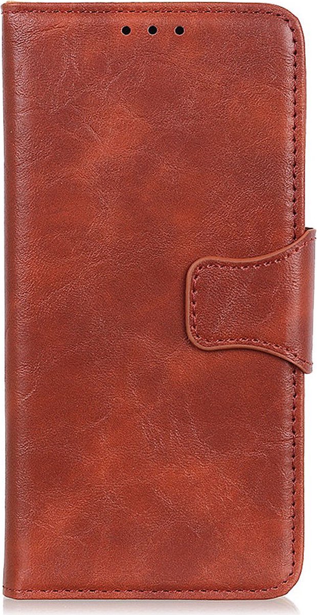 Shop4 - Geschikt voor Xiaomi 12 Hoesje - Wallet Case met Pasjeshouder Cabello Bruin