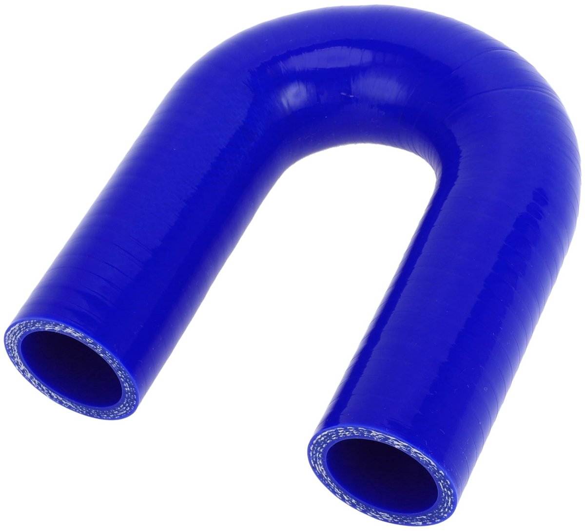 MTTproducts- Koelslang Siliconen - 28mm Binnendiameter - 120mm Lengte - 180 Graden - Meerlaags Geweven - Bestand tegen Hoge Temperatuur - Siliconenslang