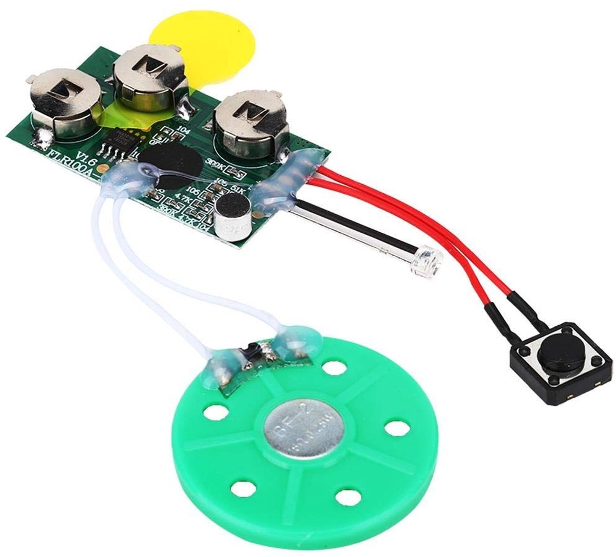 MTTproducts - Opneembare spraakmodule - DIY wenskaartmodule - 4 minuten loopafspelen - Ideaal voor knutselen - Geschikt voor kerstkaarten - Compact for...