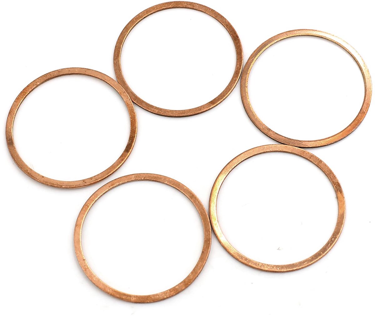 NTH products - Koperen afdichtringen - Set van 5 stuks - 40 mm binnendiameter - Duurzaam en veelzijdig - Ideaal voor fittingen - Perfect voor elke klus