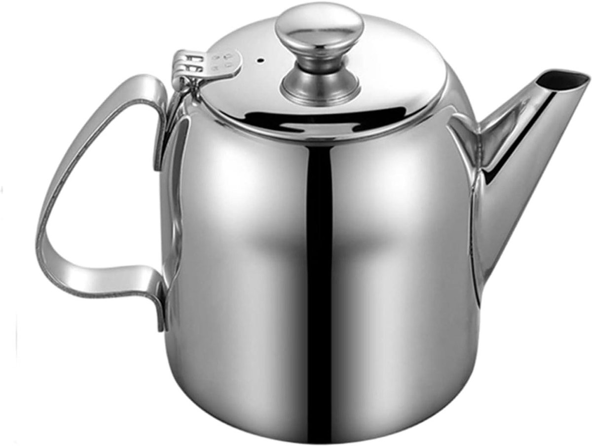 Waterkoker - Theepot warmhoud - Dranken serveren - Druppelvrije uitloop - 950 ml - Zilver