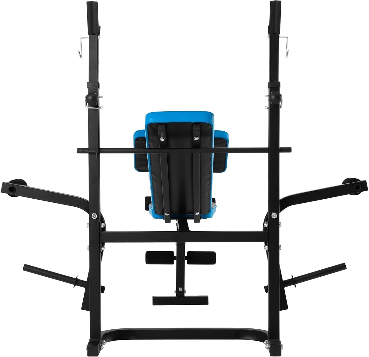 Verstelbare Trainingsbank - Fitness Bank - Kracht Training - Robuuste Stalen Constructie - 220 kg Belasting - Zwart