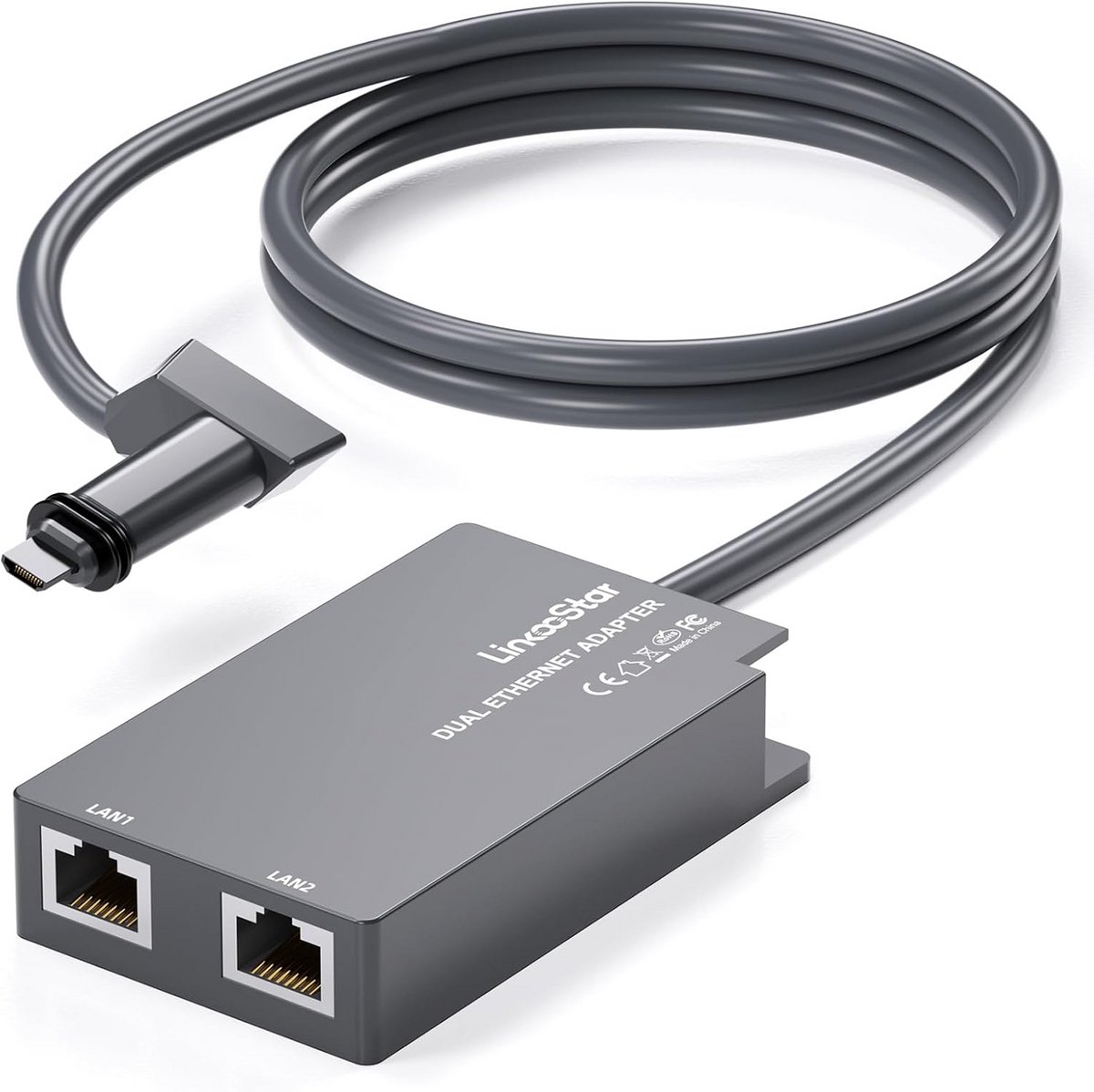 Ethernet-adapter met twee poorten voor Starlink Gen 2 voor stabiel bekabeld netwerk