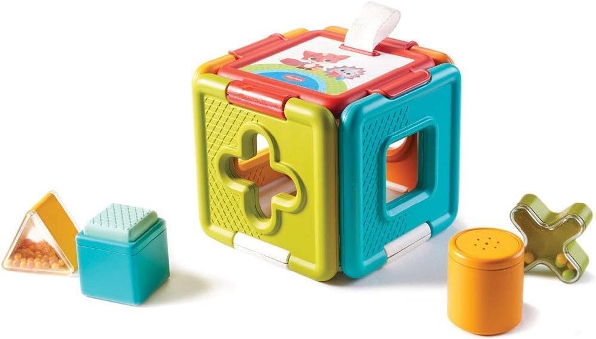 2-in-1 figuursorteerder & puzzel - interactief baby speelgoed vanaf 6 maanden - educatief vormensorteer spel
