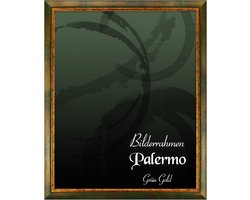 BIRAPA Palermo Picture Frame, 32 x 45 cm, Green Gold, Antique Vintage Picture Frame